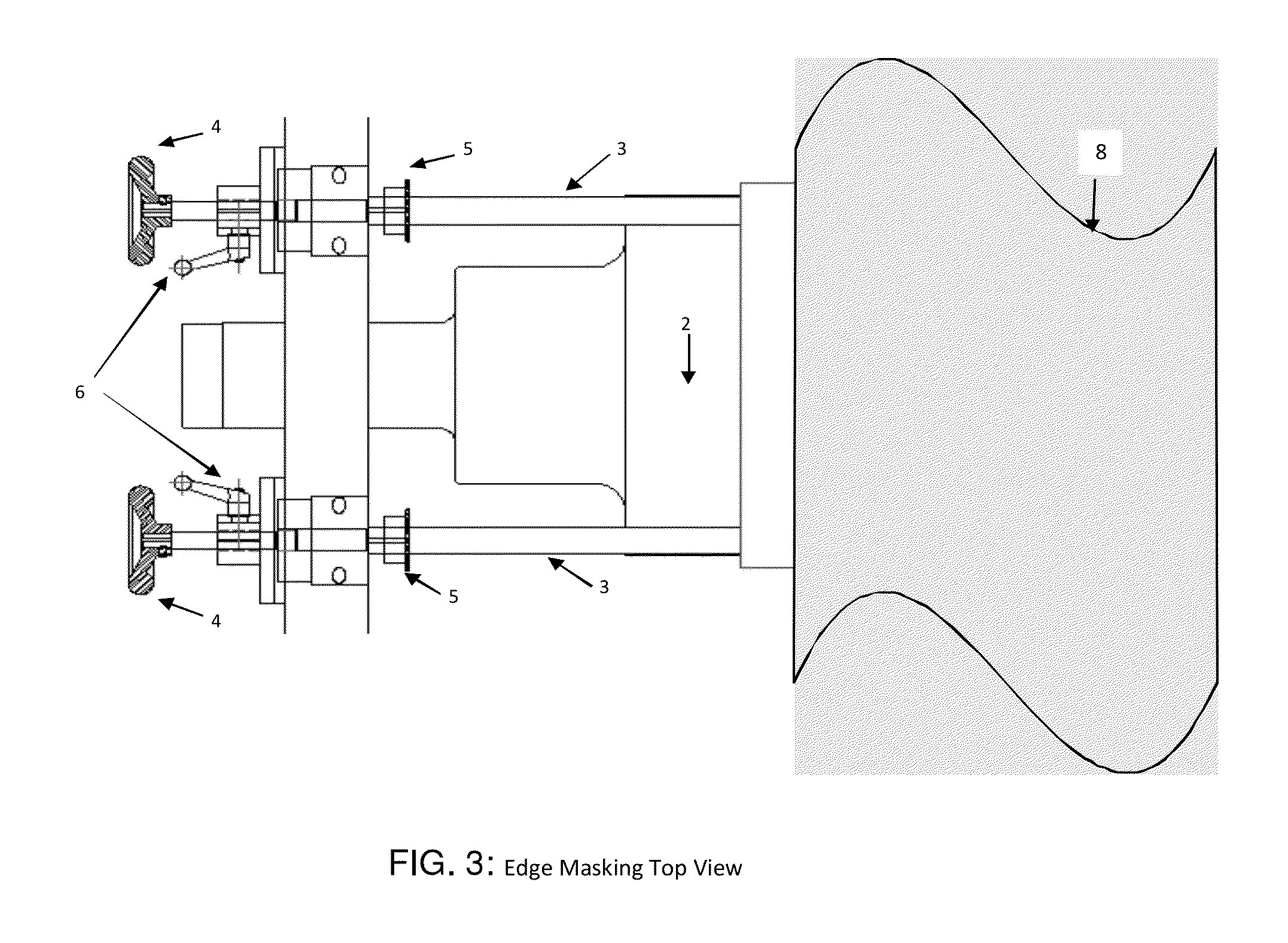 Gravure roll edge masking system for in-line film coating