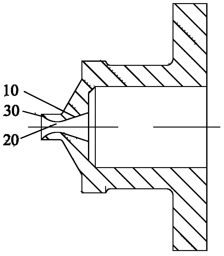 Machining method and machining device of jet nozzle