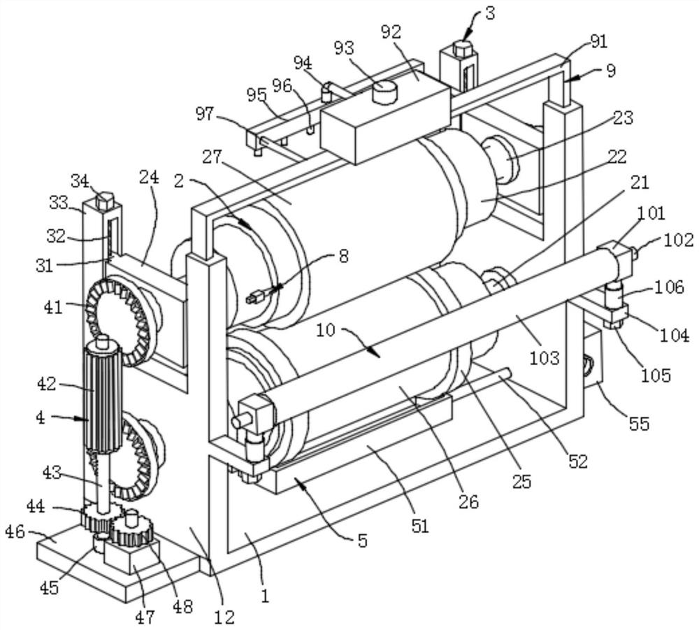 Non-woven fabric rolling mechanism of mask machine and rolling method