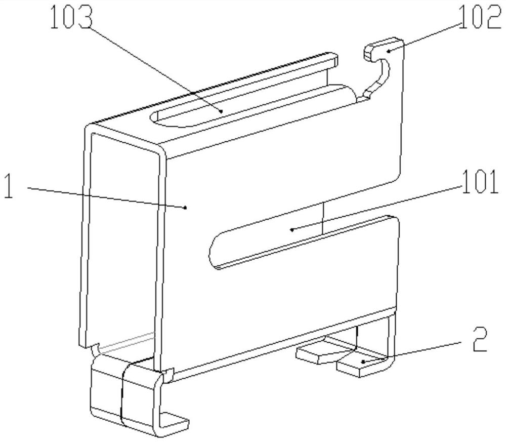 Carbon brush box of windshield wiper motor and windshield wiper motor assembly