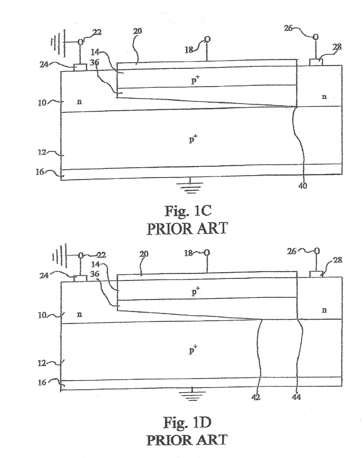 Field effect transistor which can be biased to achieve a uniform depletion region