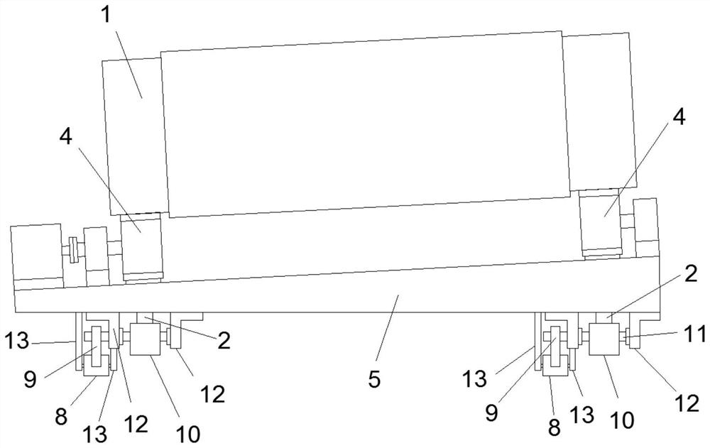 Anti-overheating separation device between dampening machine roller and driving system