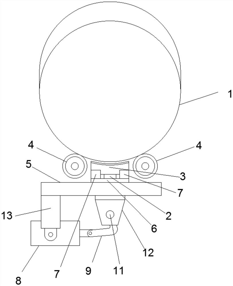 Anti-overheating separation device between dampening machine roller and driving system