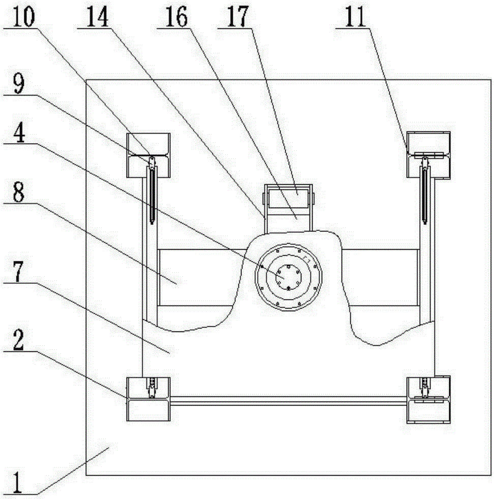 Wind power tower door frame forming and flange correcting device