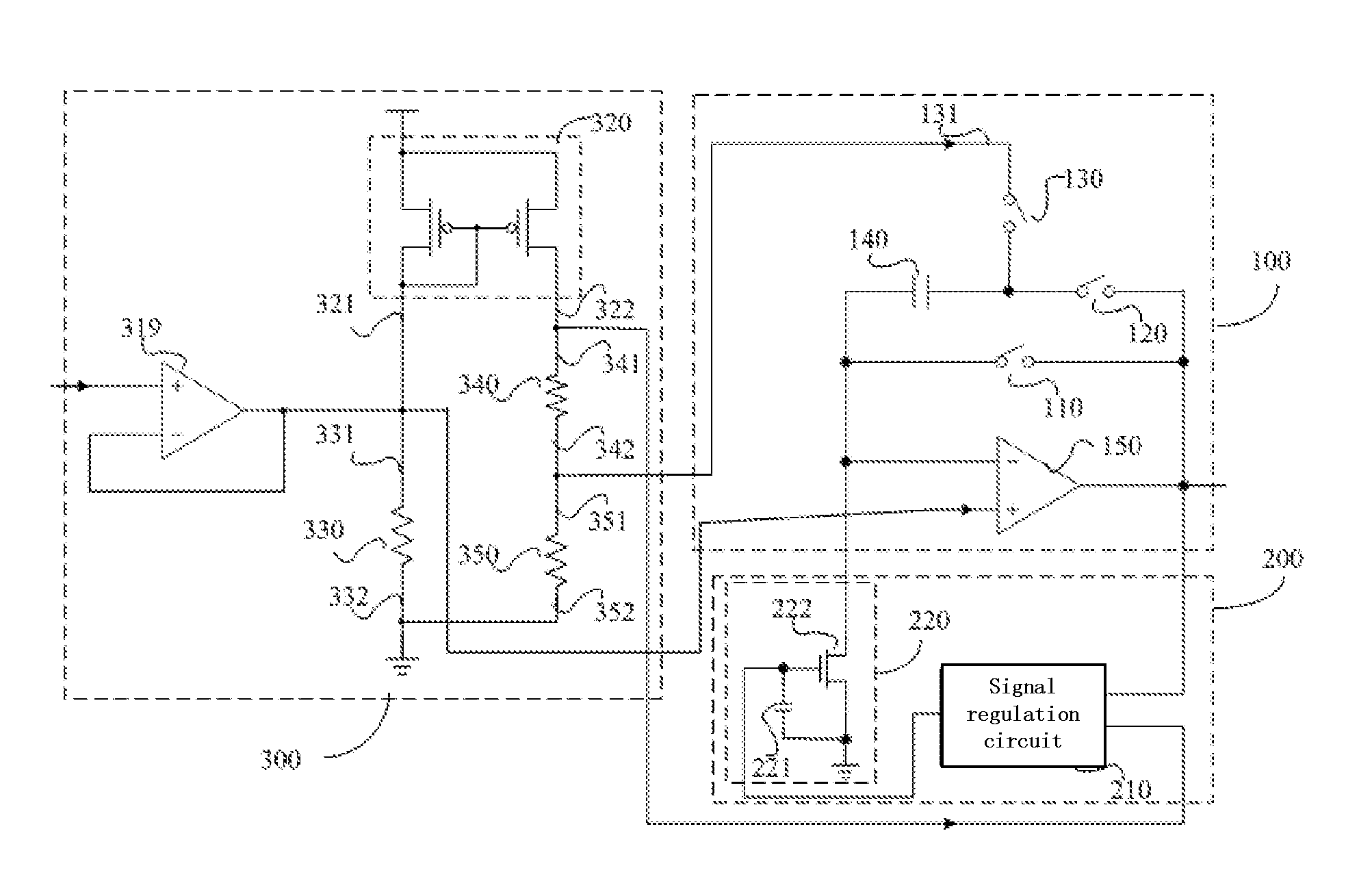 Slope wave generation circuit and digital-to-analog conversion circuit thereof, fingerprint identification system