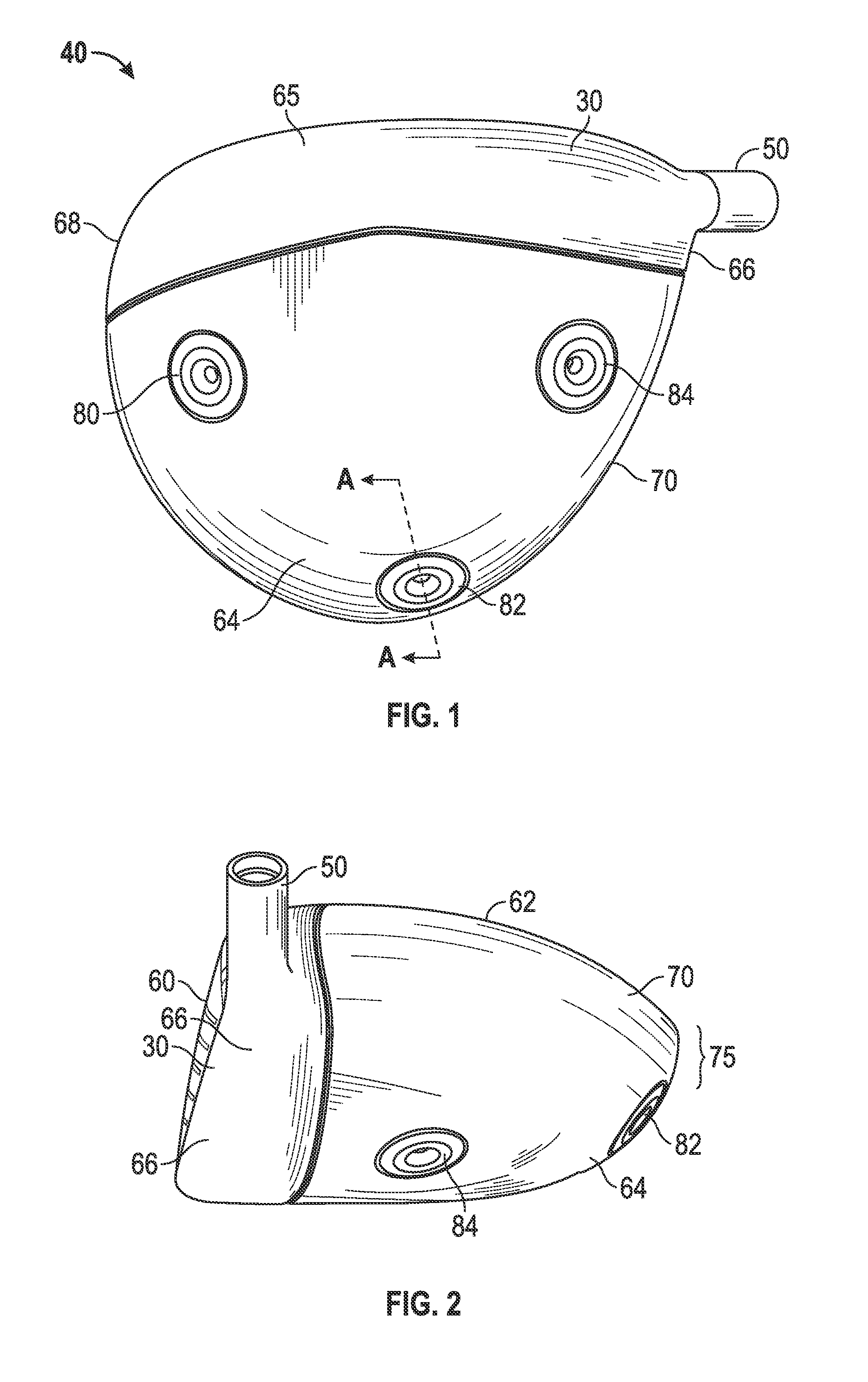Golf club head with weight ports