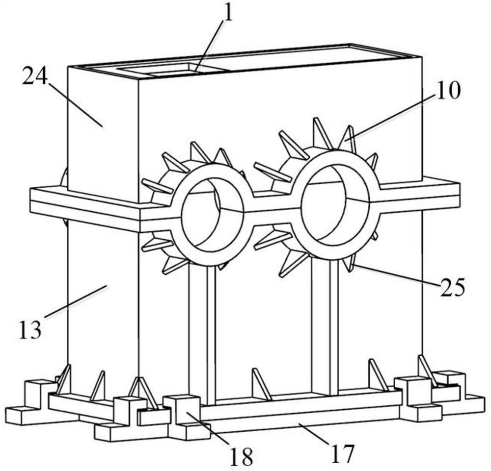 Herringbone gear reducer vibration reduction transmission system and application