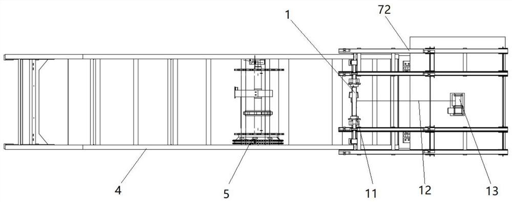 Escalator main drive hoisting tool and operation method