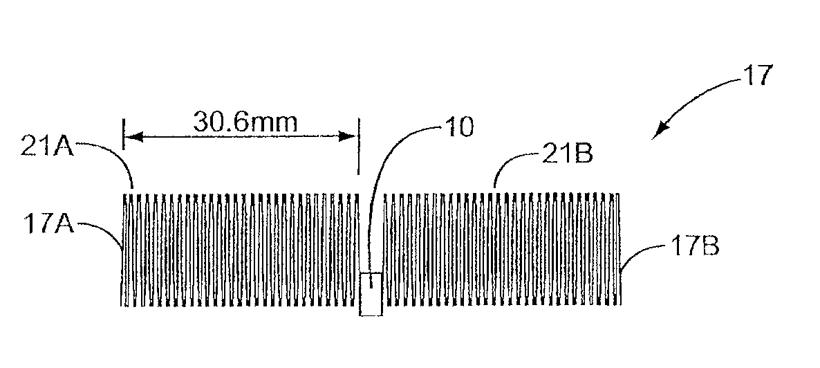 Wave antenna wireless communication device and method