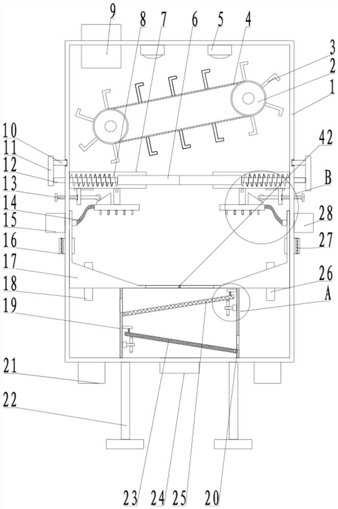 Fresh-keeping and storing device for tea processing