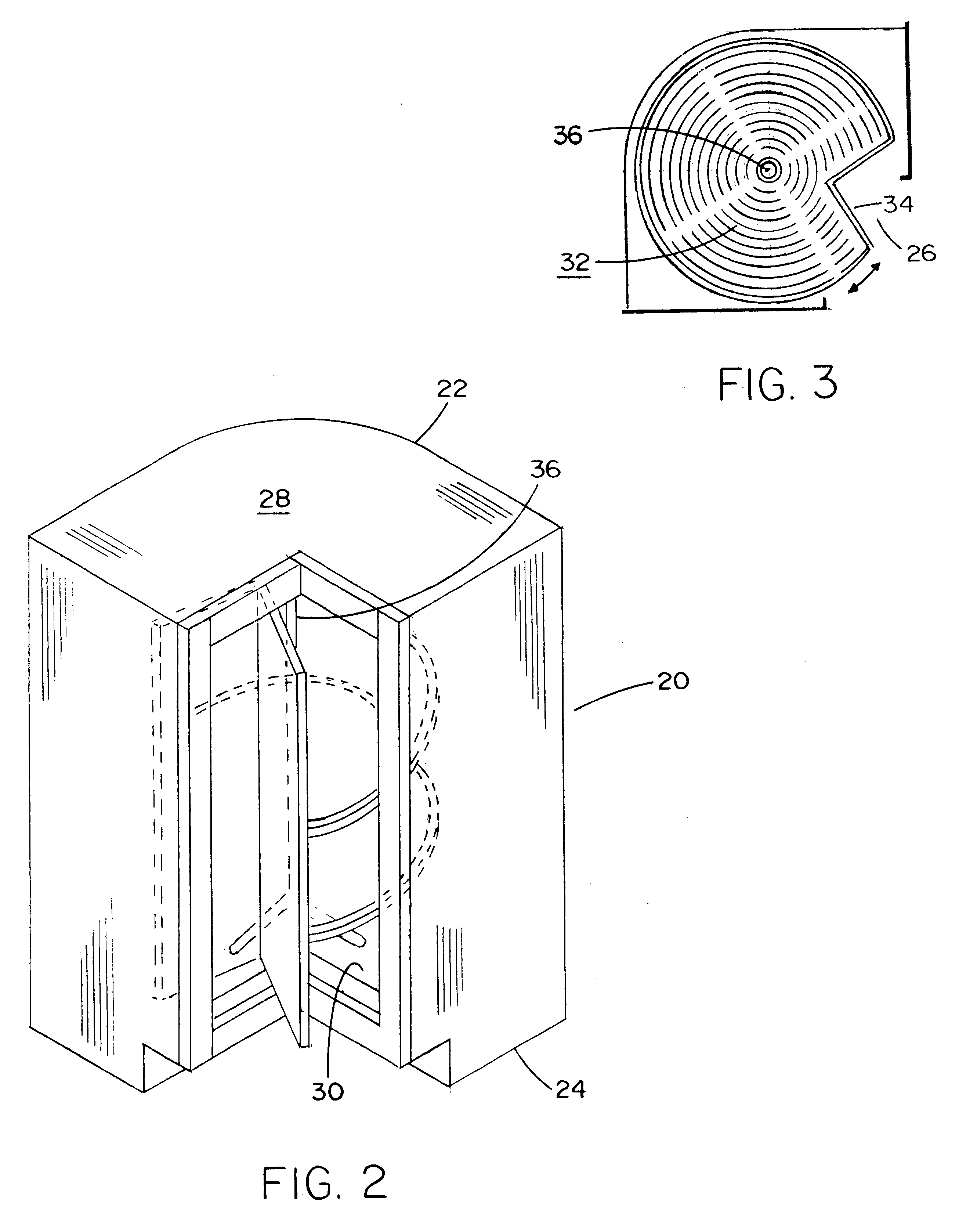 Rotary shelf mechanism