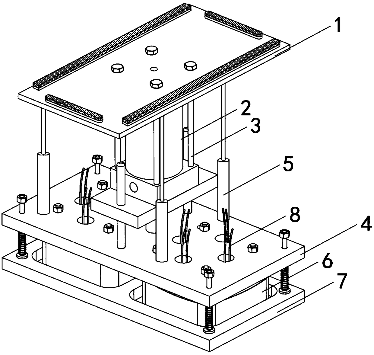 A power transmission base for a solar panel photovoltaic energy storage system