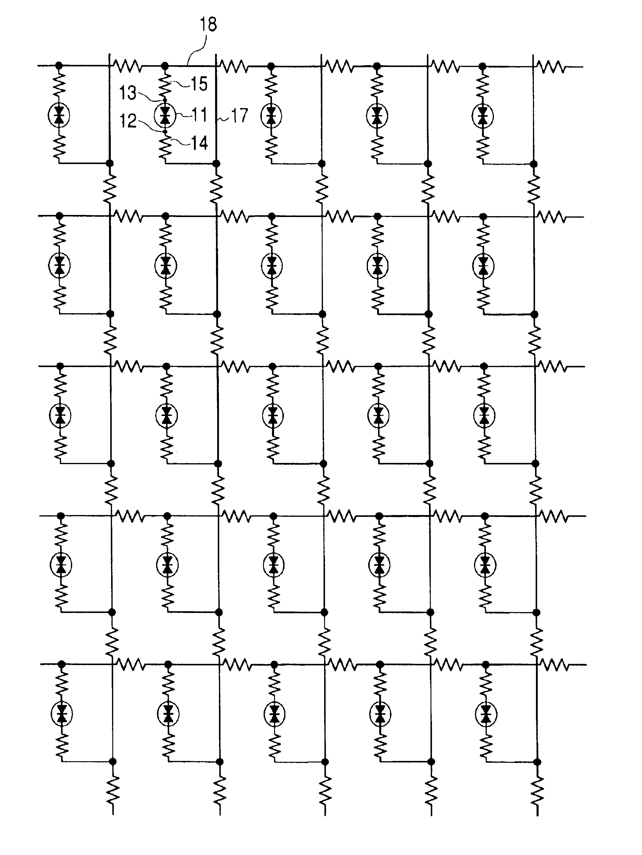 Electron source substrate and display apparatus using it
