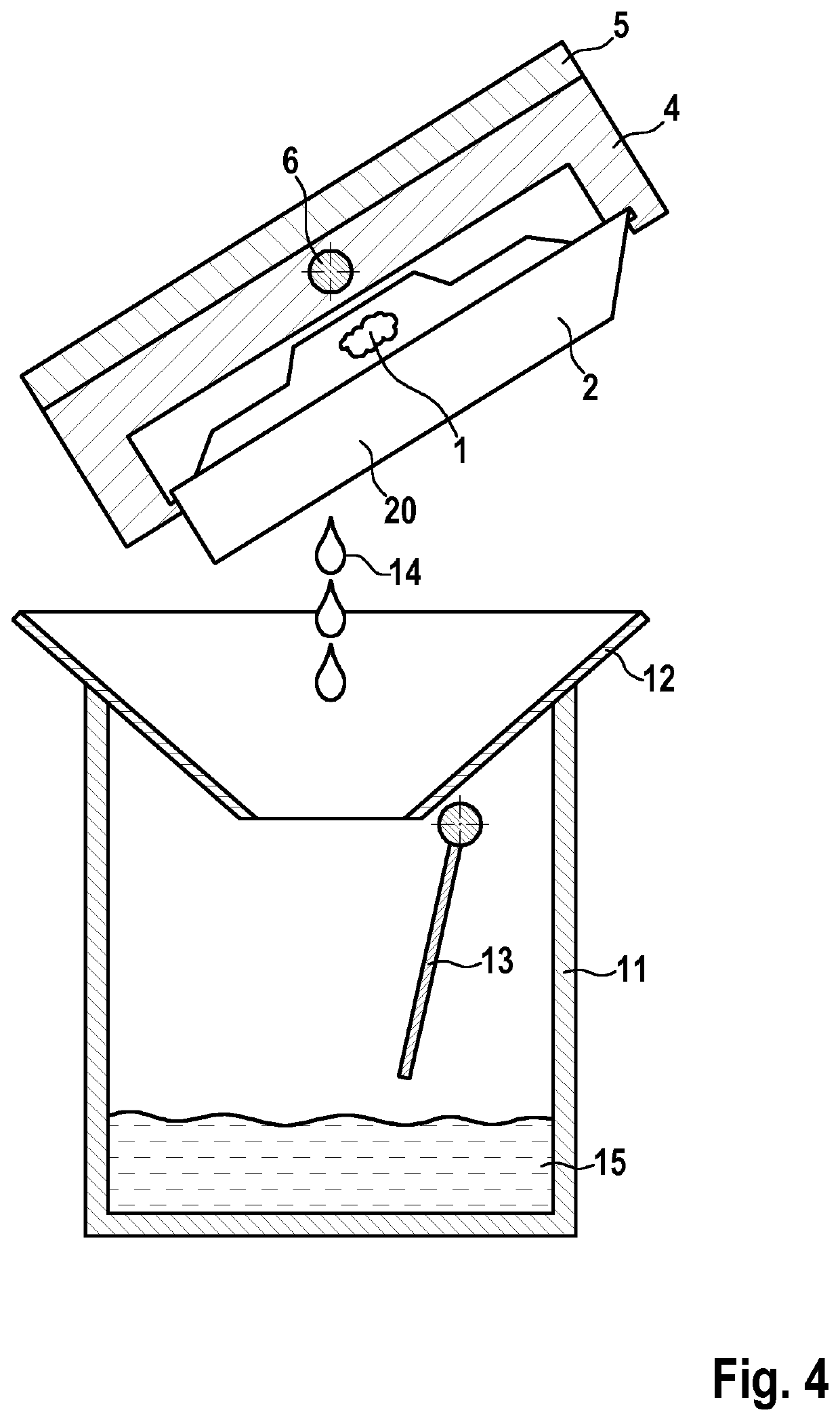Device for preparing a tissue sample and particularly for producing a wax block containing a tissue sample