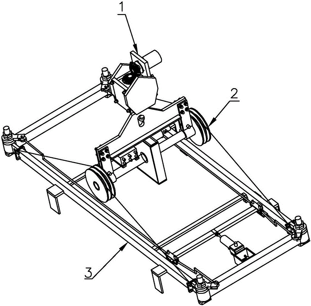 Container truck-mounted crane type angle adjusting device