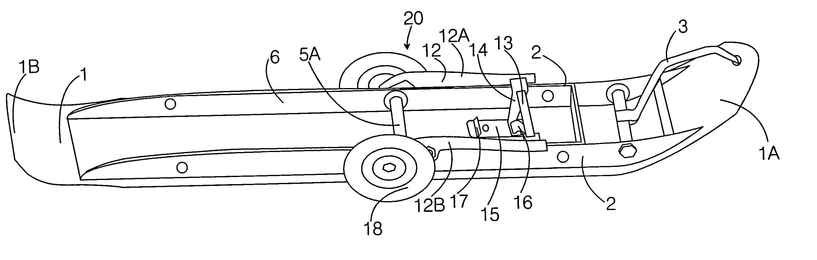 Convertible ski-supported vehicle