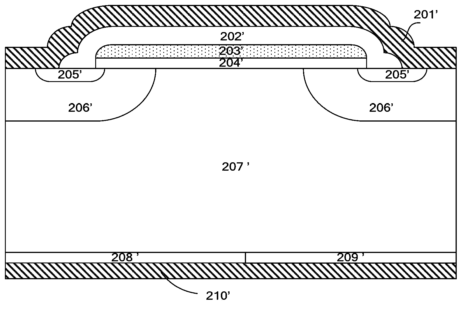 IGBT (insulated gate bipolar transistor) structure with built-in diodes and method for manufacturing IGBT structure