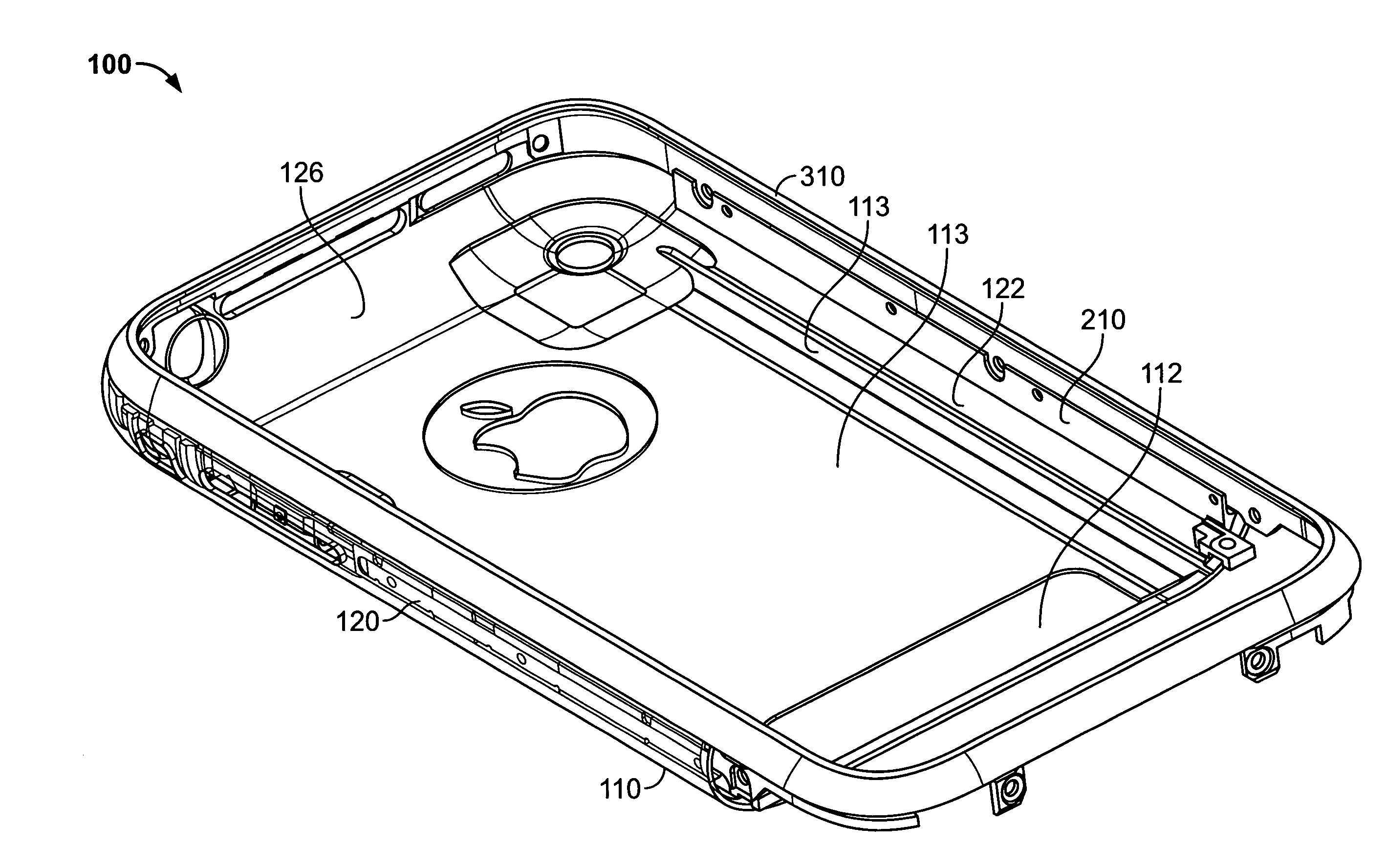 Cold worked metal housing for a portable electronic device