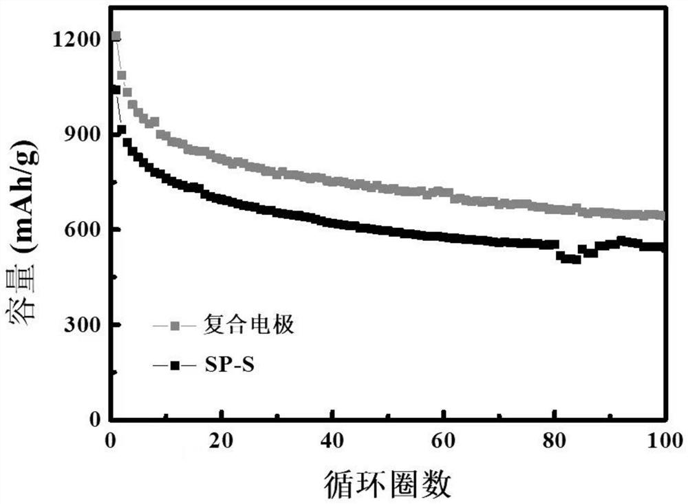 Lithium-sulfur battery negative electrode with high-specific-surface mesoporous protective film as well as preparation and application of lithium-sulfur battery negative electrode