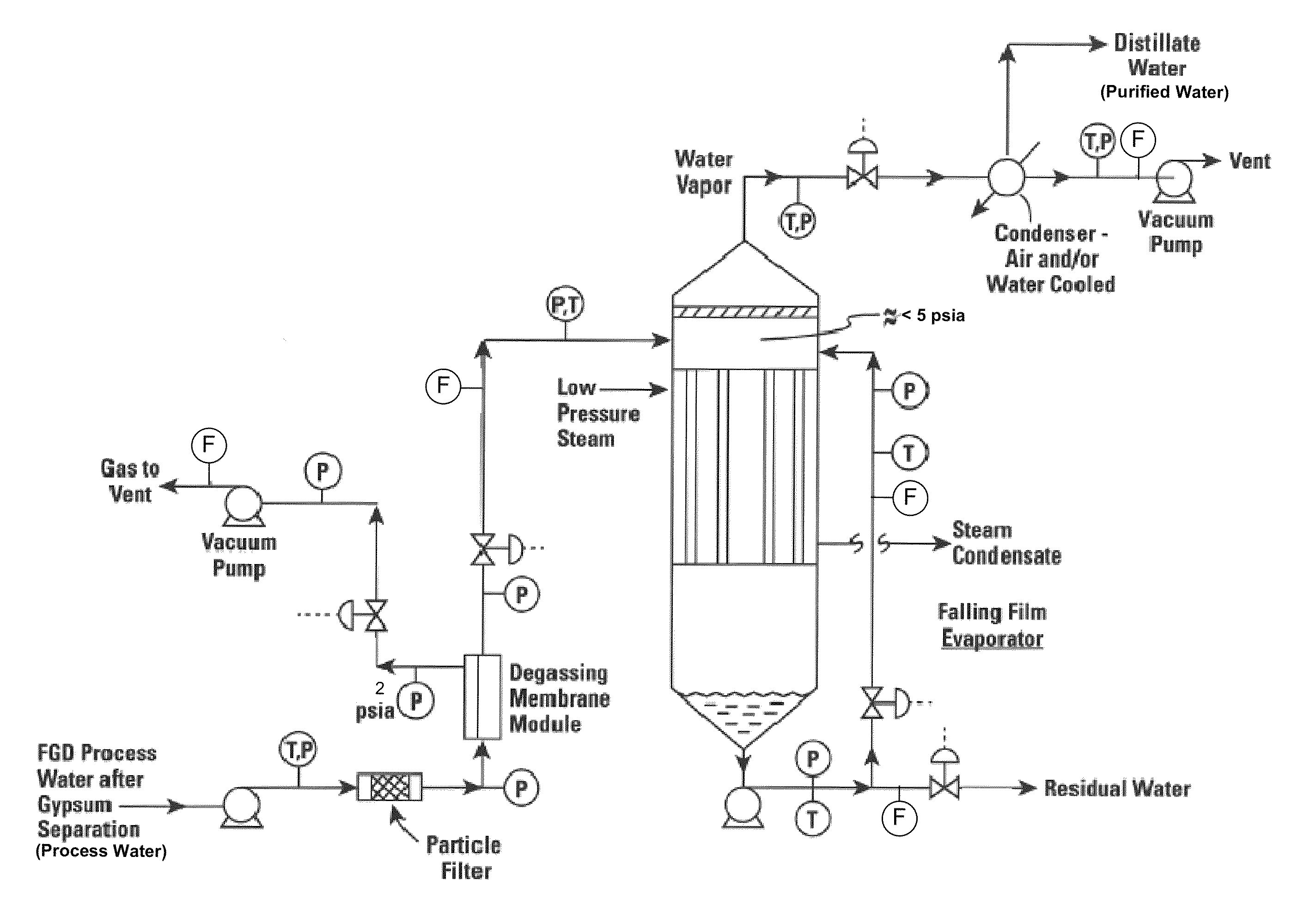 Systems and methods for purifying process water