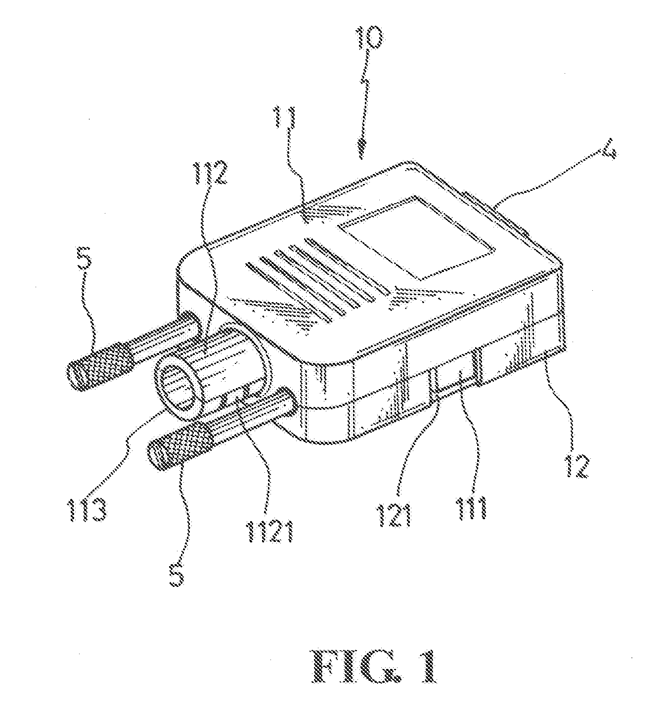 Connector having adjustable cable