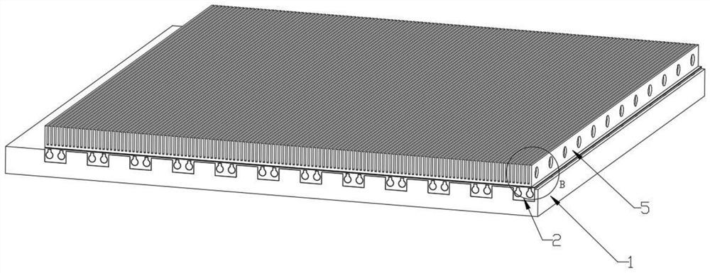 Graphene-like heat dissipation structure for heat dissipation of frequency conversion mainboard