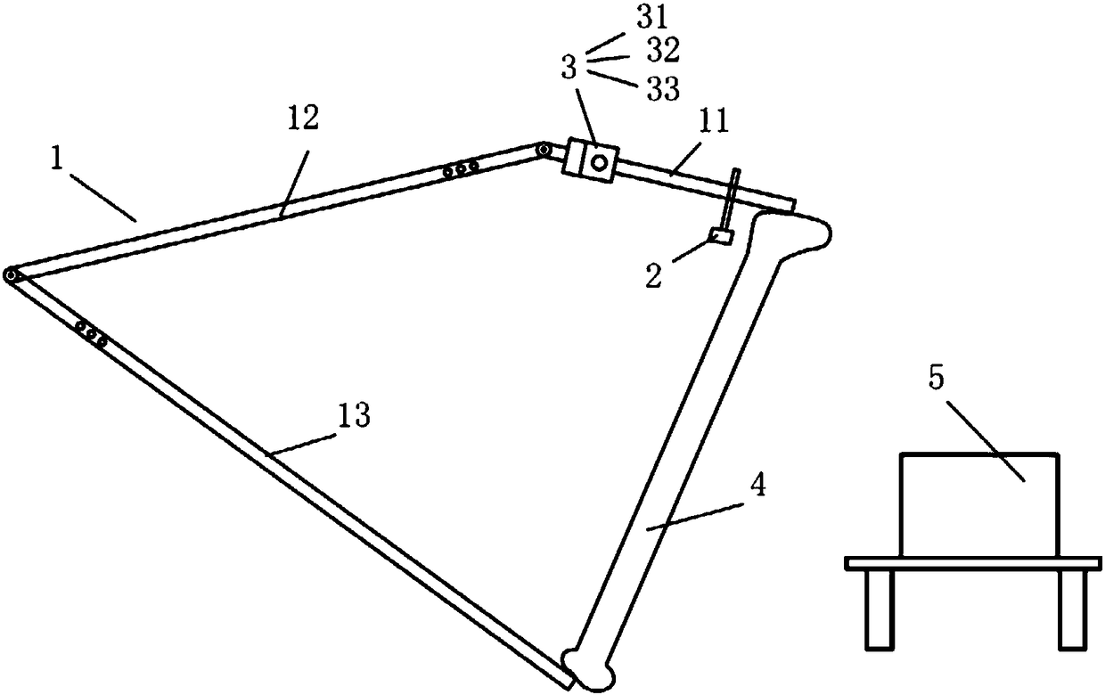 Angle measurement device and method for tibial osteotomy in total knee replacement