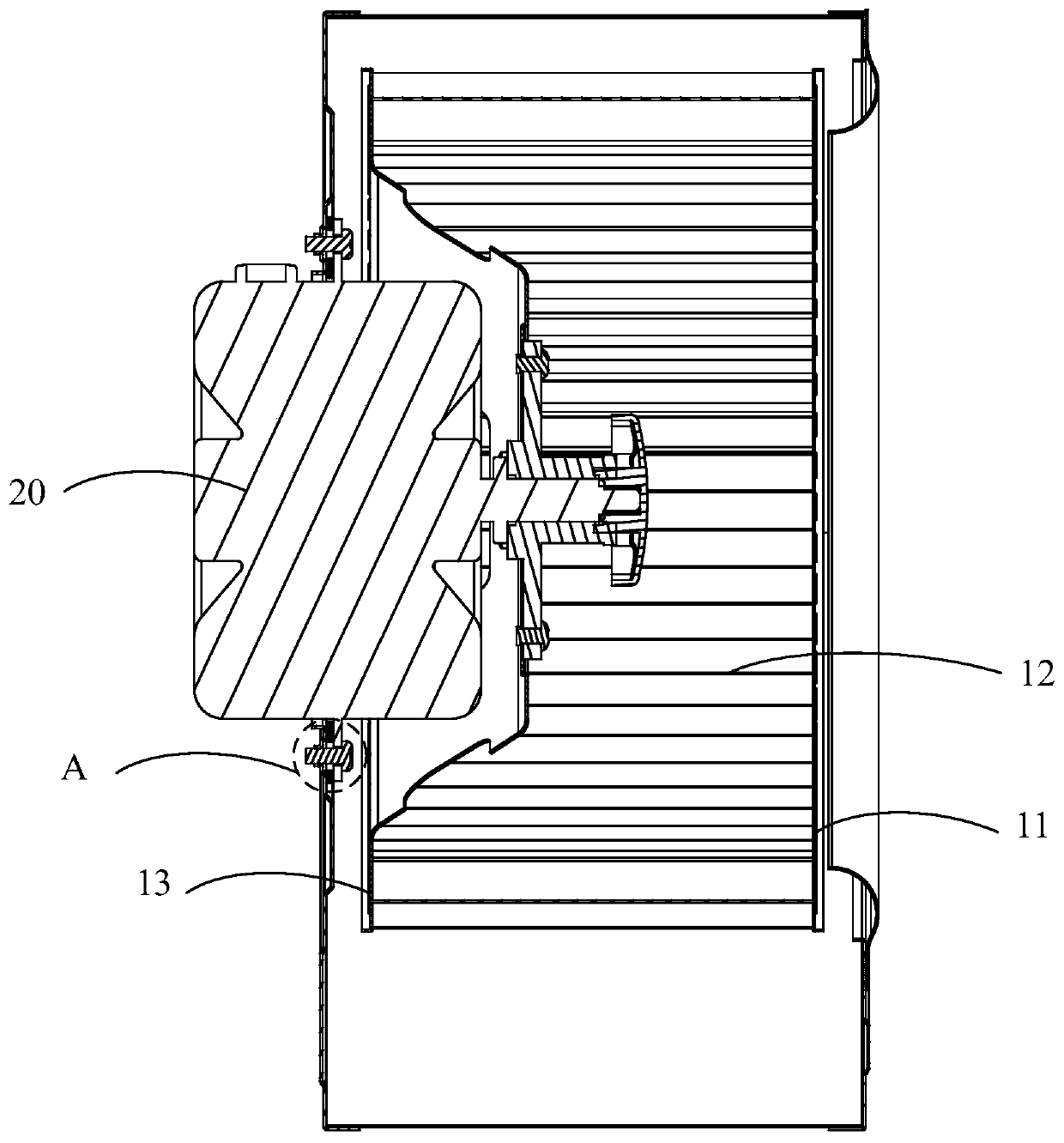 Motor support and centrifugal fan