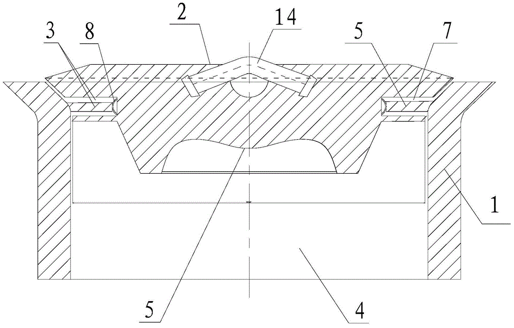 Fire-watching hole cover structure for vertical flues of top-charging coke oven combustion chamber