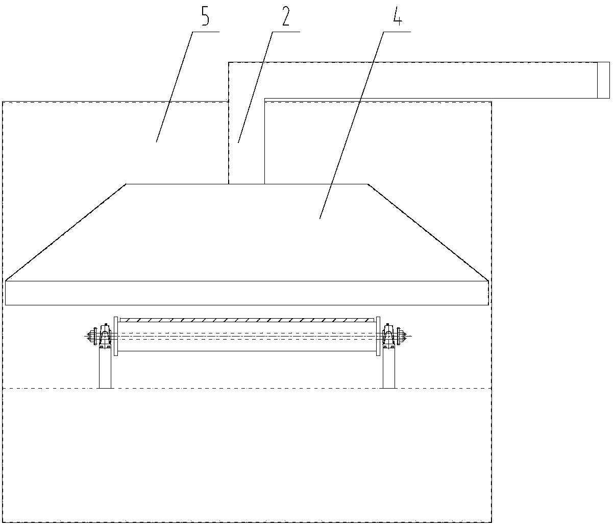 Smoke exhaust device of glue hanging machine of carpet