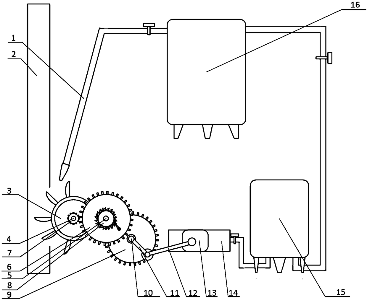 An integrated air-medium energy return system for high-rise water supply and drainage based on air energy storage