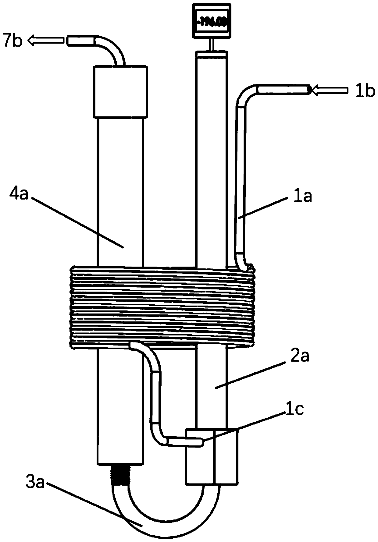 Parahydrogen enrichment device suitable for high-flow and high-pressure conditions