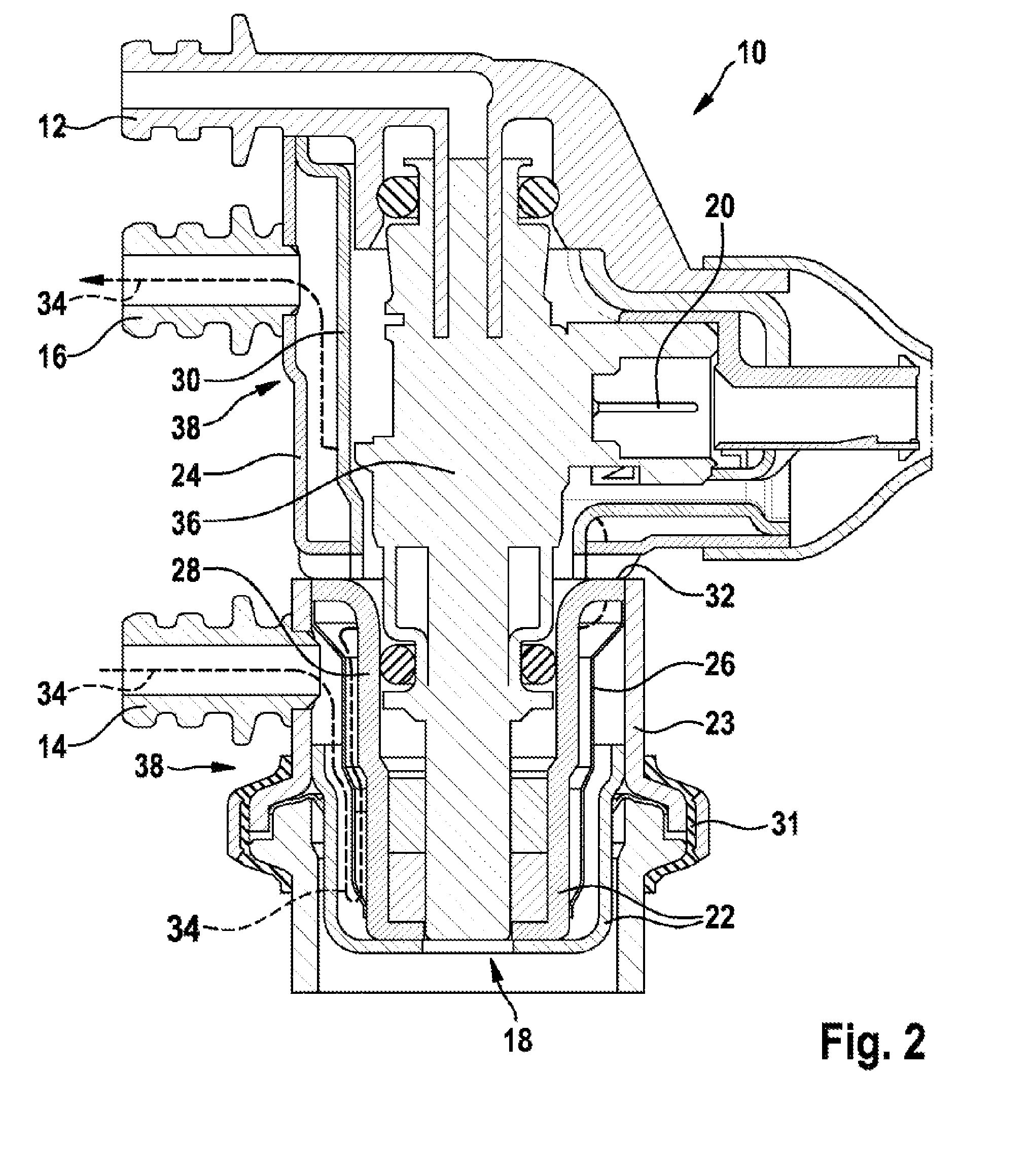 Water-cooled dosing module