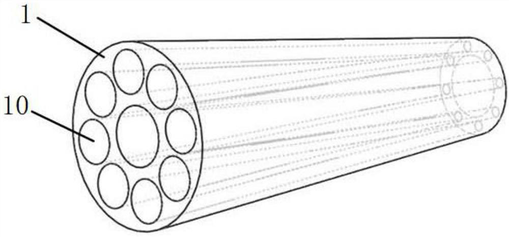 Diffusion type hydrogen storage bottle