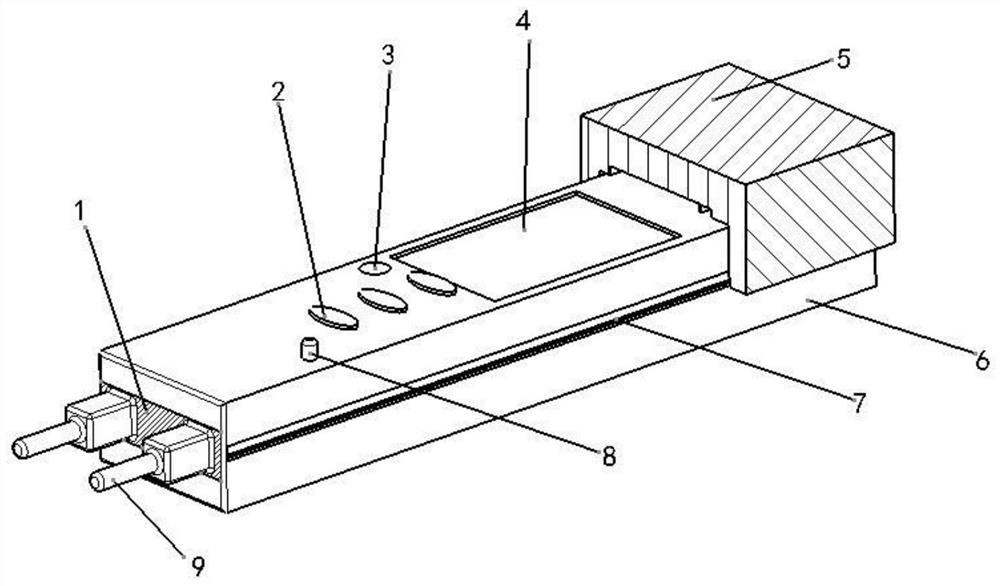 A water quality detector with cleaning function