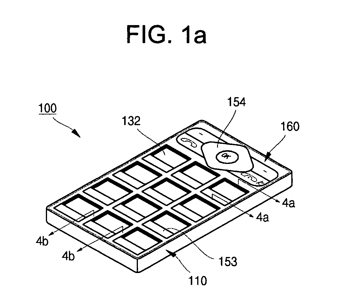 Display for multi-function key pad and electronic device having the same