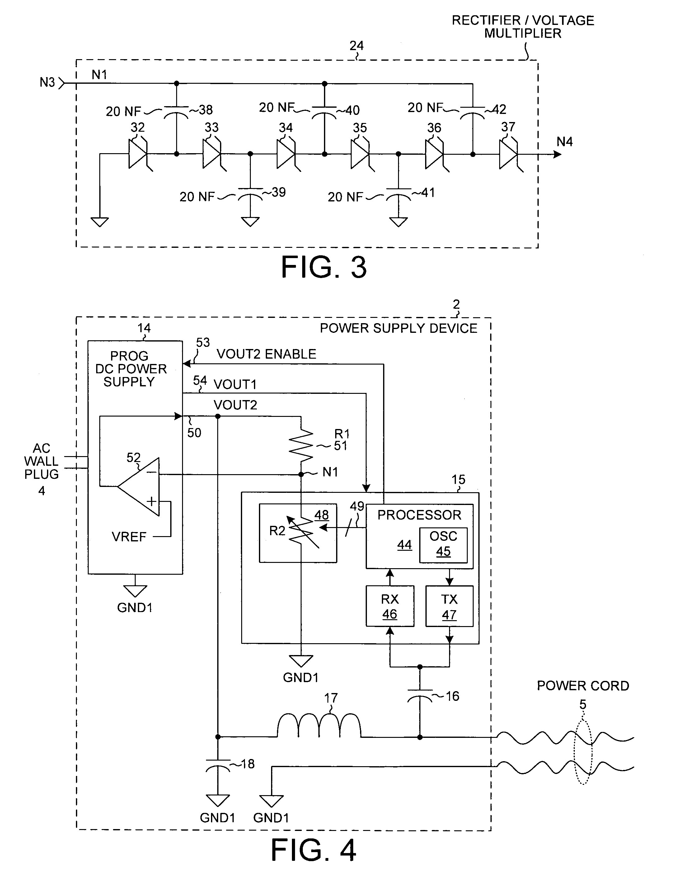 Multiple output power supply that configures itself to multiple loads