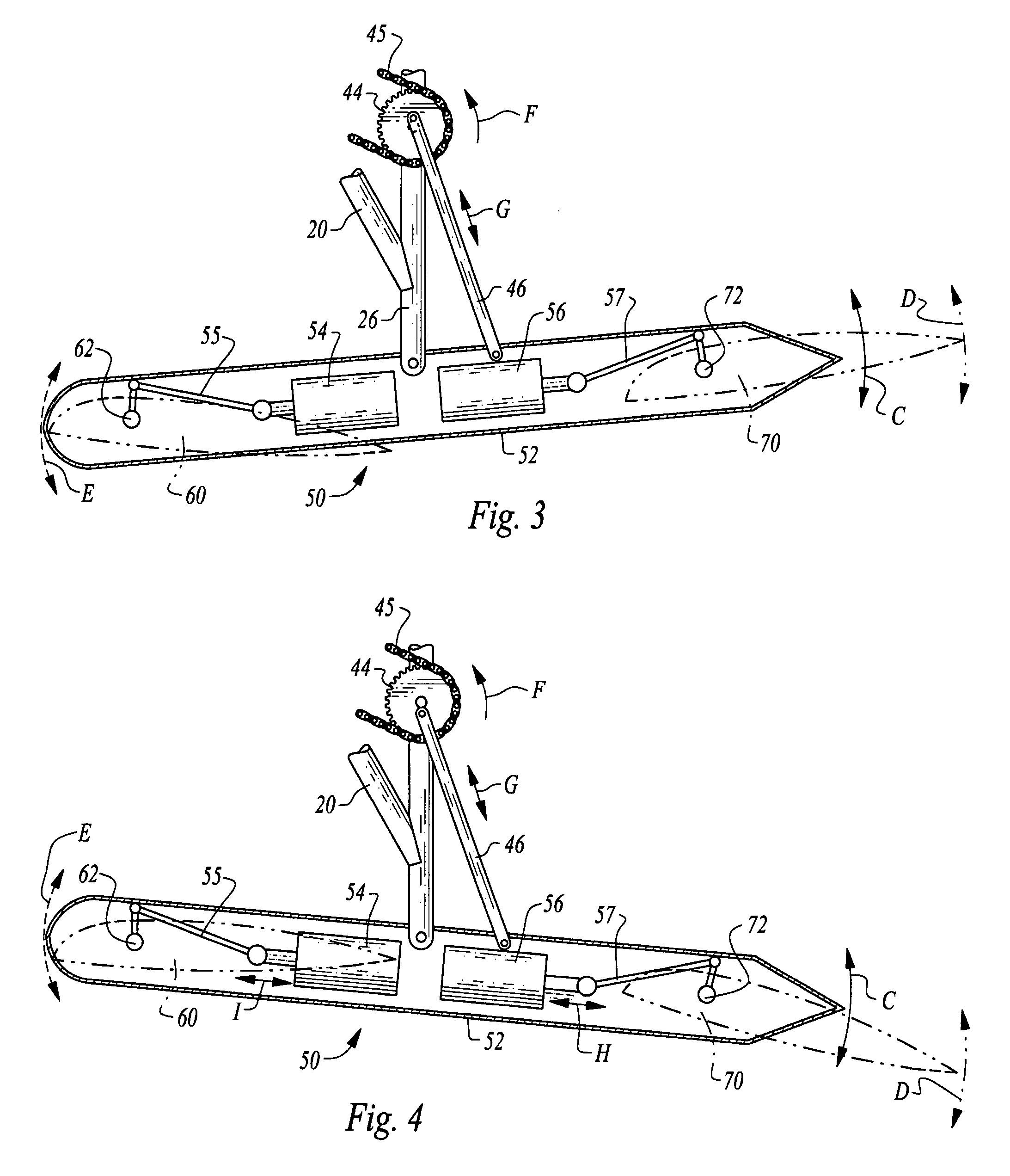 Human-powered flapping hydrofoil craft