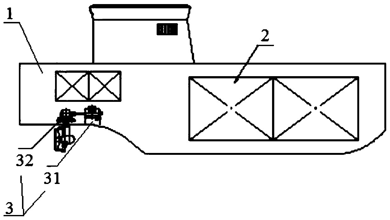 High-capacity floating battery energy storage boat