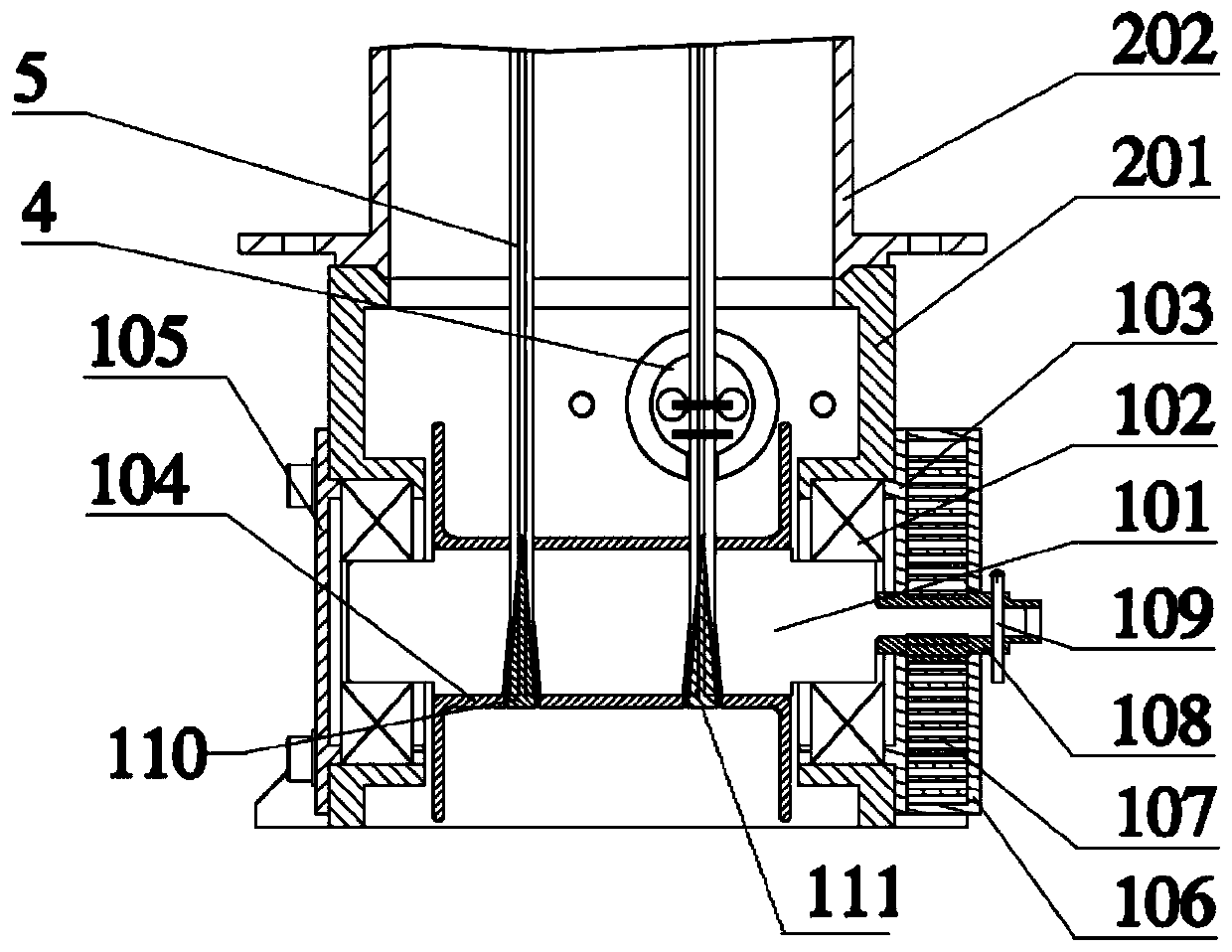 A large load-bearing hot knife type compression release device