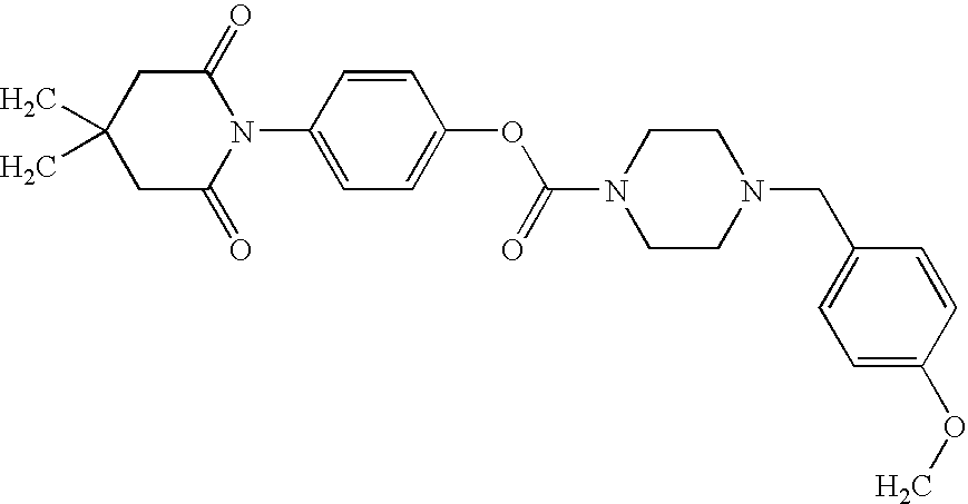 Substituted piperazine carbamates