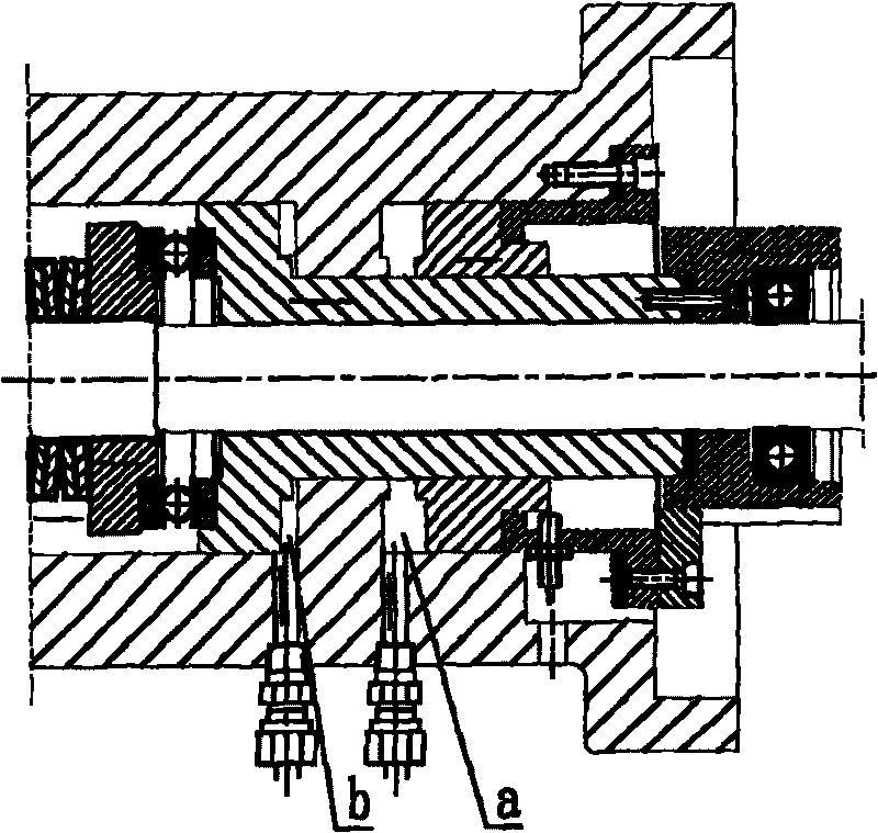 Numerical control gate boring-milling machine high-speed main spindle clamp tool resetting mechanism