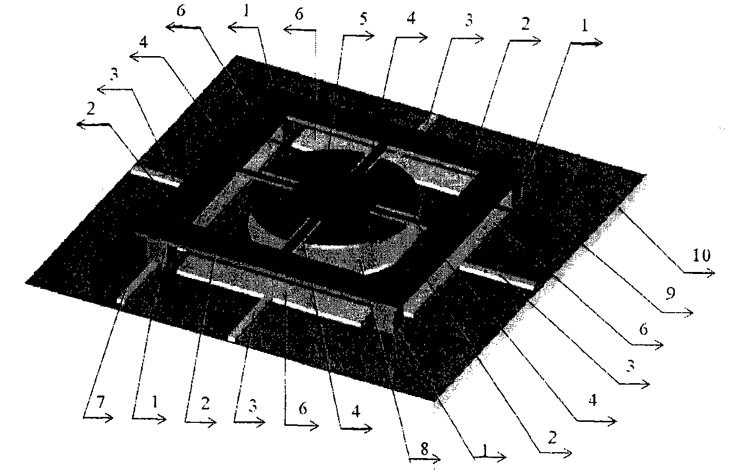 Electrostatic driven F-P cavity MEMS wavelength tunable filter