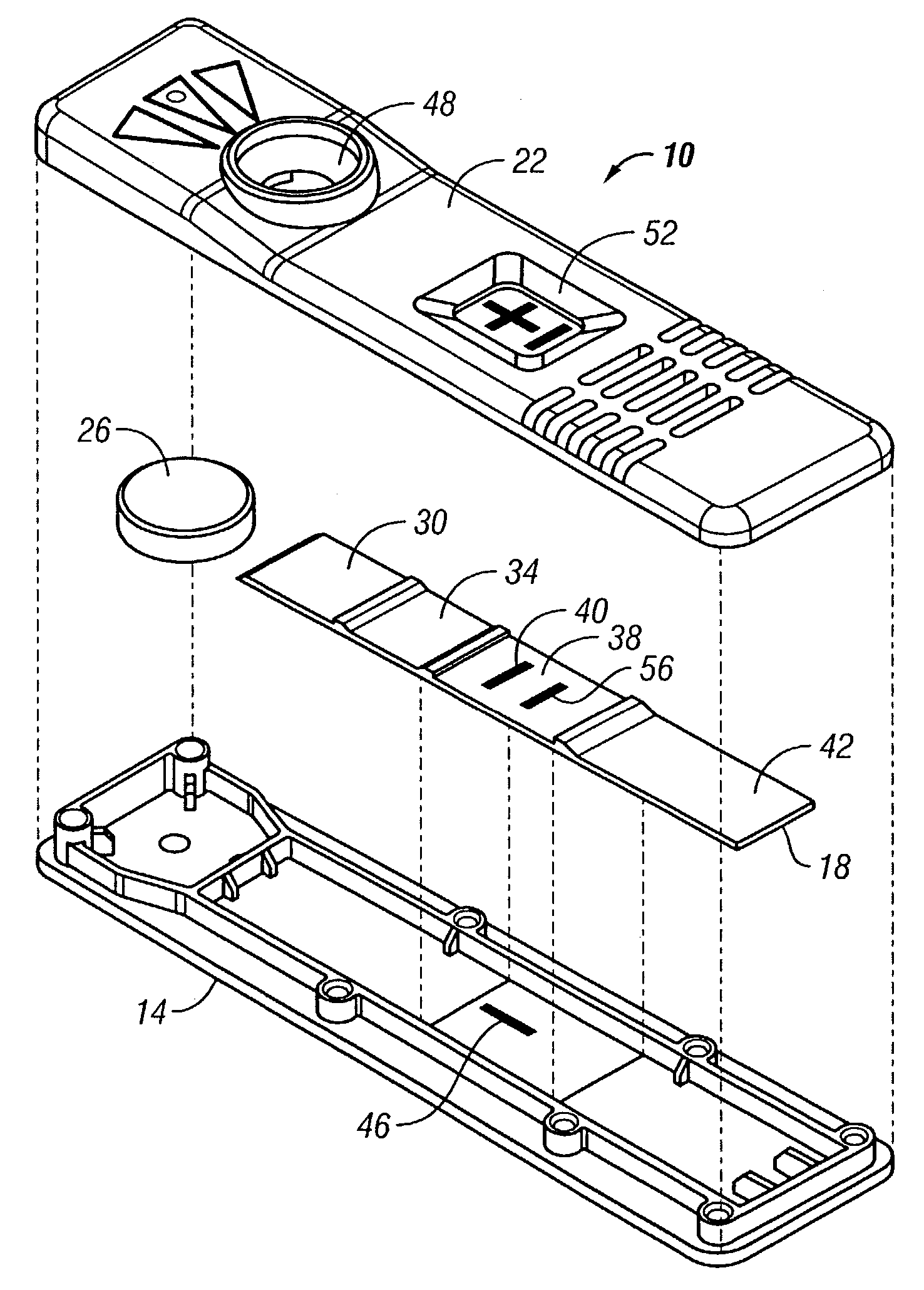 Method for adding an apparent non-signal line to a rapid diagnostic assay