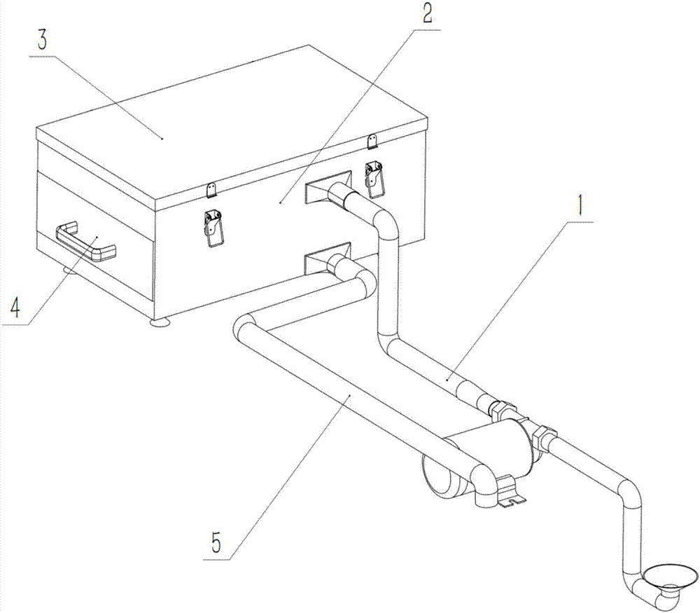 Shore-side filter type floating flock collecting device