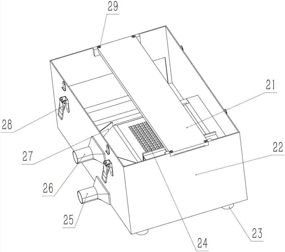 Shore-side filter type floating flock collecting device