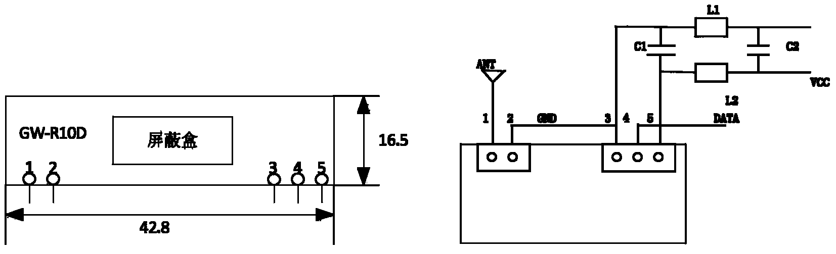 Intelligent lock system based on high-frequency antenna feature judgment