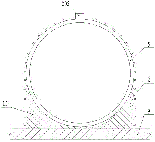 Construction device and construction method for shield tunneling machine starting