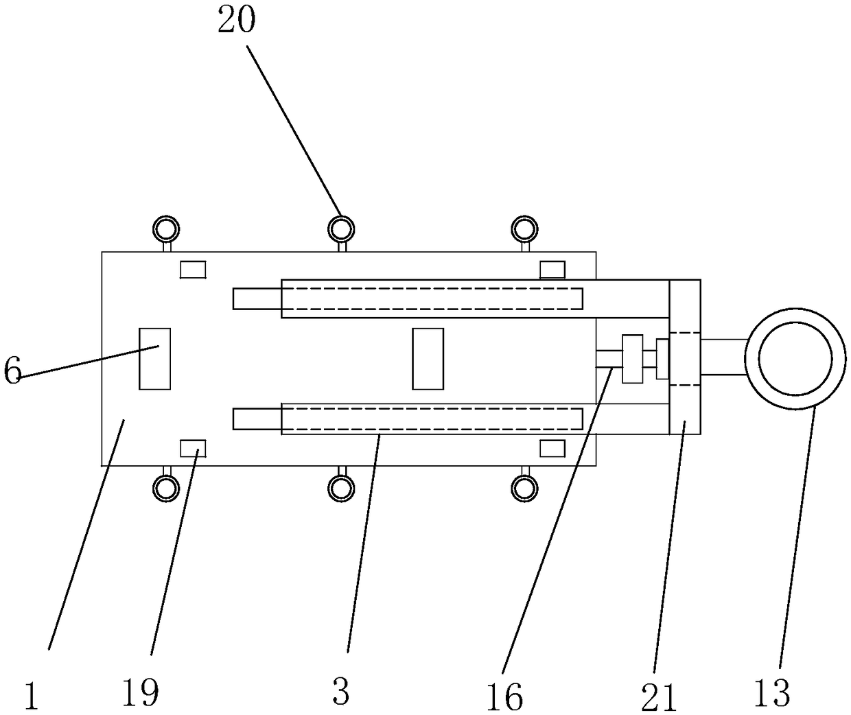 Clamping device for assisting in erecting wire cable and wire drawing device employing same