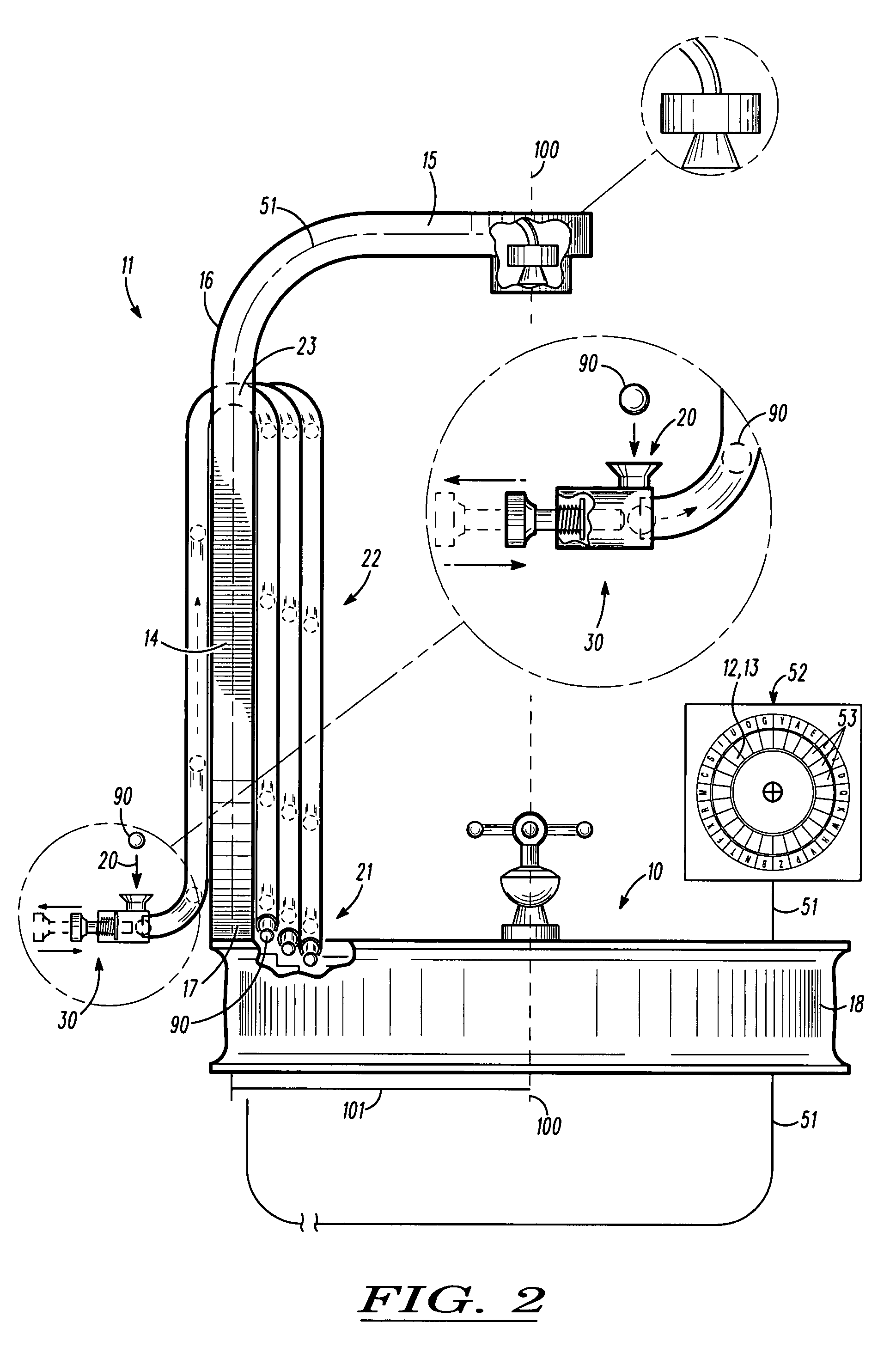 Roulette apparatus with ball-delivery system, and method